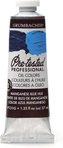 Miniatura 12 de Grumbacher Pintura al óleo pre-probada, 1.3 fl oz/1.25 onzas, azul ártico (P313G)