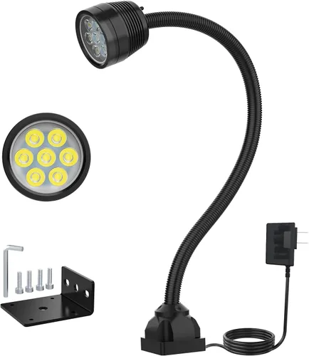 Miniatura 8 de Luz magnética, luces magnéticas de torno de 14 W, IP66 impermeable, luces de máquina LED de 1400 lúmenes para torno de iluminación, fresadora
