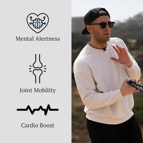 Miniatura 4 de Cuerda de Salto de Ejercicio Flow Rope – Cuerda de Saltar con Peso de 500g (1.10lb) para Cardio, Boxeo, HIIT y Fitness de Parte Superior del Cuerpo