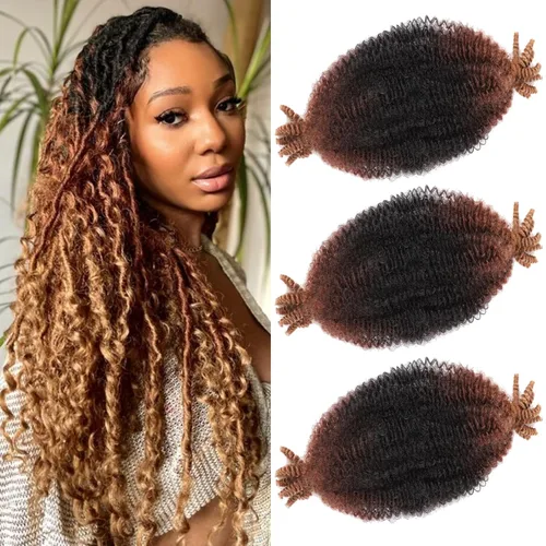 Cabello afro trenzado elástico de 8 pulgadas, 3 paquetes de cabello trenzado preseparado Marley Twist para rastas sintéticas suaves, pelo corto BOB