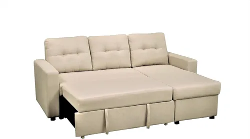 Miniatura 4 de Container Furniture Direct Sofá cama modular convertible en forma de L, muebles de apartamento elegantes, sofá extraíble de ahorro para espacios