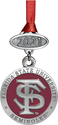 Miniatura 4 de Adorno de Alabama sin fecha Adorno de árbol de Navidad esculpido a mano Incrustación de metal de peltre Alma Mater intrincadamente elaborada