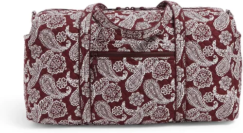 Miniatura 2 de Vera Bradley Women's Cotton Collegiate Large Travel Duffle Bag (Multiple Teams Available)