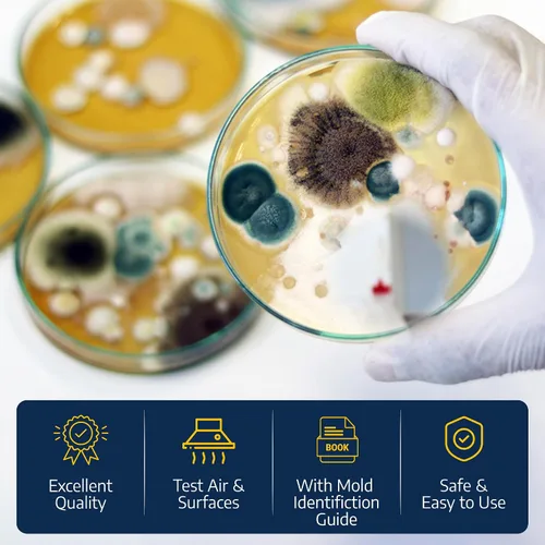 Miniatura 4 de Kit de prueba de moho con 10 pruebas individuales - Kit de prueba de molde para el hogar - Incluye guía detallada de identificación de moho