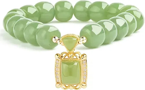 Miniatura 12 de Pulsera de la suerte para mujeres y hombres, juego de pulseras coloridas de cuentas de ágata retro, energía positiva, protección y buena fortuna