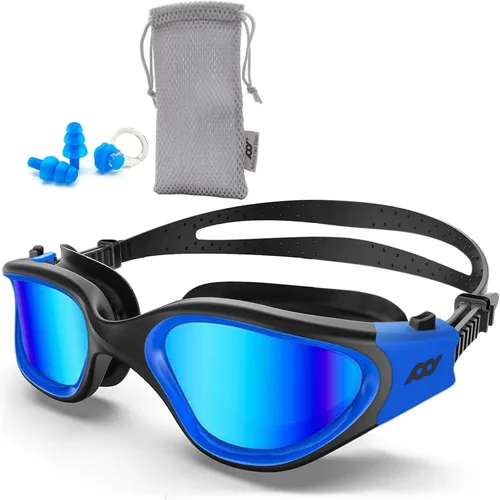 POLARS DESIGN Gafas de natación, gafas de natación polarizadas antivaho para adultos, hombres y mujeres