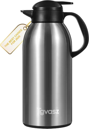 Miniatura 15 de Garrafas de 34 onzas para líquidos calientes, acero inoxidable aislado al vacío jarras de café térmicas para mantener caliente, dispensador de café