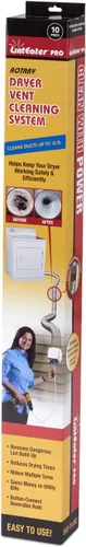 Miniatura 9 de Kit de limpieza para conductos de ventilación de secadora - Gardus RLE202 LintEater, kit limpiador rotatorio para ventilación de secadora, elimina