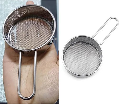 Miniatura 3 de Colador pequeño, colador de harina, mini tamiz de harina pequeño para polvo de hornear, azúcar, café, pastas, té, tamiz de 2.6 pulgadas, 40