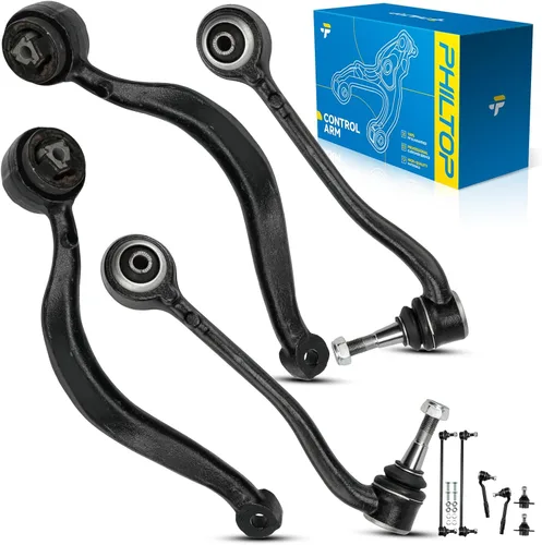 Miniatura 204 de PHILTOP Kit de suspensión delantera de 10 piezas, brazos de control inferiores con juntas de bola, eslabones de extremo de barra estabilizadora