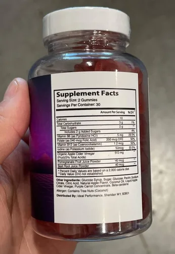 Miniatura 3 de IDEAL PERFORMANCE (5 unidades) Gemini Keto Gummies Formula (300 gomitas)