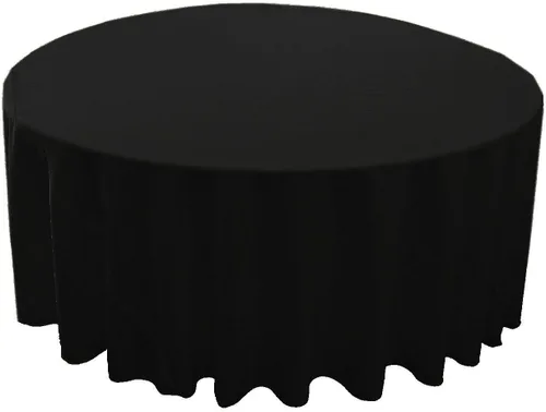 Miniatura 57 de LA Linen - Mantel redondo lavable de popelina de poliéster, resistente a manchas y arrugas, 51", mantel de tela para comedor, cocina, fiesta, Negro