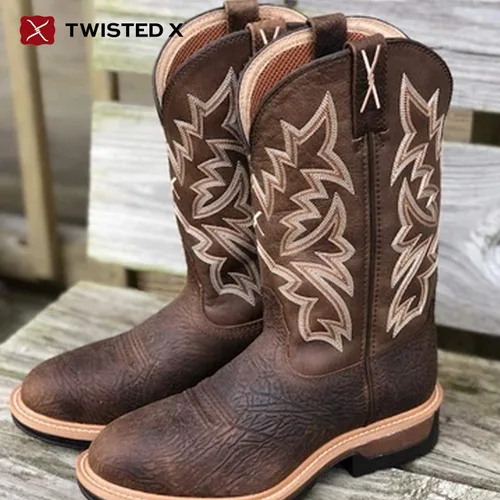 Miniatura 164 de Twisted X Botas Tech X para hombre de 12 pulgadas, botas occidentales casuales para hombre