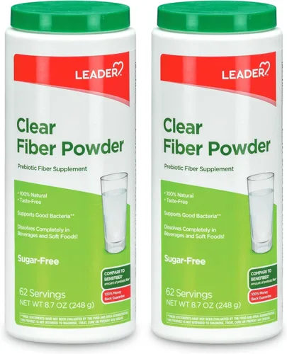 Miniatura 10 de Leader Suplemento de fibra prebiótica en polvo para la salud digestiva, polvo de fibra diaria 100% natural, sin azúcar, sin sabor, sin gluten, sin