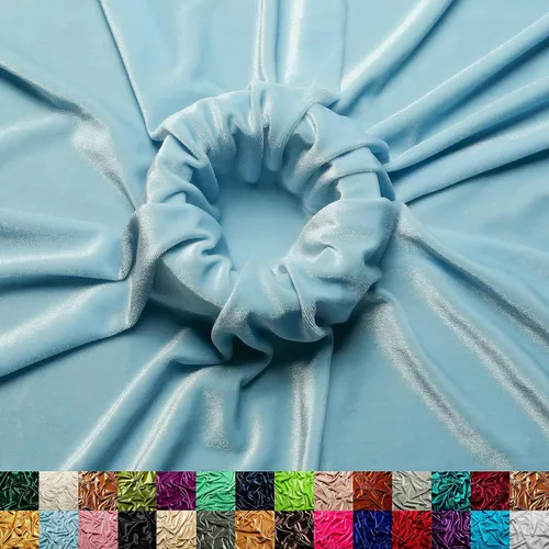 Miniatura 15 de Ice Fabrics The Yard - Tela de terciopelo elástico elástico suave de 60 pulgadas de ancho para coser ropa, disfraces, manualidades, 90% poliéster