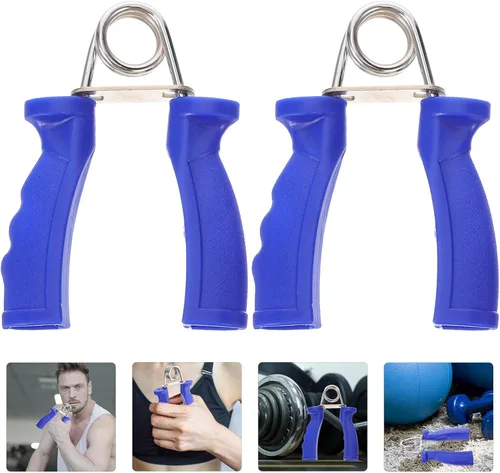 Miniatura 8 de Abaodam 2 pinzas de mano de plástico desarrollador muscular de mano con posición fija de dedo para jugadores de tenis, escaladores, músicos
