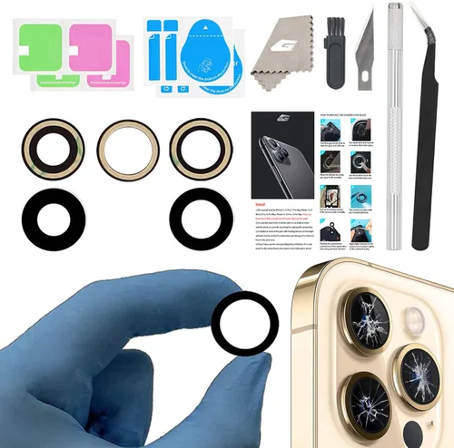 Miniatura 7 de Reemplazo de lente de vidrio de cámara para iPhone 11, GVKVGIH reemplazo de lente de vidrio de cámara trasera con adhesivo preinstalado, kit