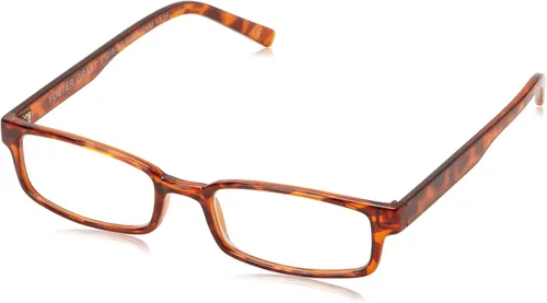 Foster Grant Gafas de lectura rectangulares Carter para hombre, Negro/Transparente