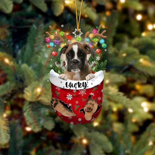 Miniatura 106 de Adorno de Navidad personalizado para perro Airedale Terrier en bolsillo de nieve, adorno para árbol de Navidad, idea de regalo para amantes
