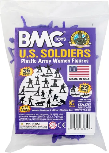 Miniatura 8 de BMC - Figuras de plástico para mujer, 36 unidades, color morado, fabricadas en Estados Unidos