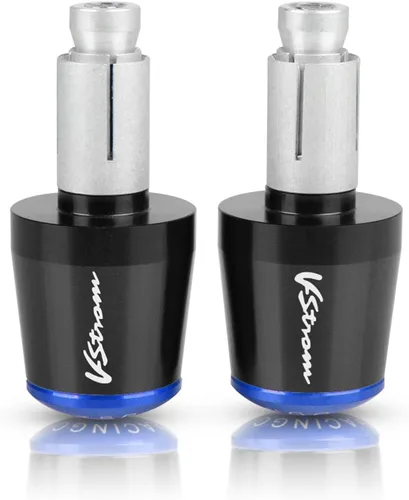 Miniatura 6 de Para Suzuki V-Strom 650/DL650 250/DL250 V-Strom 650 DL1000/V-STROM motocicleta 7/8 pulgadas 0.866 in manillar mano agarraderas tapa de extremo