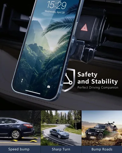 Miniatura 4 de Soporte de teléfono para Toyota Highlander 2020-2025, soporte de teléfono de coche para Highlander 2020-2025 (no para Grand Highlander), fuerte