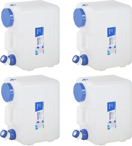 Miniatura 9 de REDCAMP Contenedor de agua portátil de 4 galones/15L con espiga, jarras de agua para camping, tanque de agua, almacenamiento portátil de agua