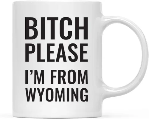 Miniatura 68 de Andaz Press Taza de café de 11 onzas, regalo de broma, Bitch Please I'm from Alabama, paquete de 1, incluye caja de regalo, divertidas ideas