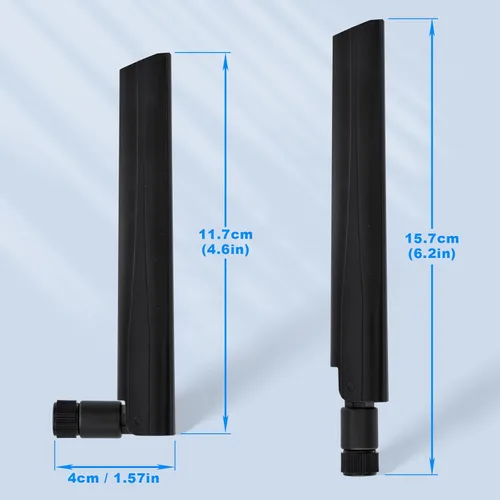 Miniatura 6 de Eightwood 5G 4G LTE GSM 3G Antena de banda ancha omnidireccional SMA Macho Antena 2-Pack para CPE Router Mobile Hotspot Wireless Home Phone Modem