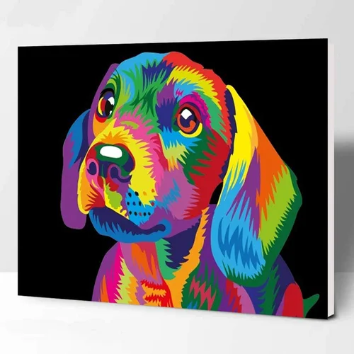 Miniatura 10 de Elftoyer - Pintura por números para niños y adultos y principiantes, kits de regalo de pintura en lienzo DIY para decoración del hogar - Dinosaurios