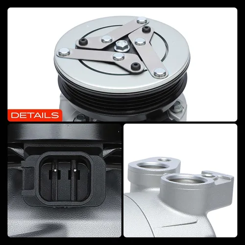 Miniatura 9 de A-Premium Compresor de aire acondicionado con embrague compatible con Ford Escape 2013-2016, Lincoln MKC 2015-2016, 2.0L 2.3L