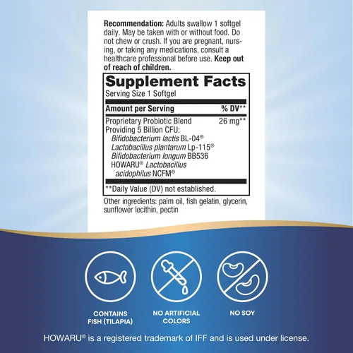 Miniatura 5 de Perlas de probióticos enzimáticos Probiotic Pearls Max Pontency. 5 mil millones de cultivos activos con triple capa avanzada, 30