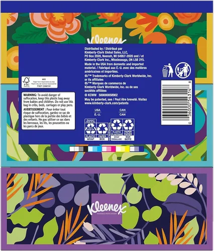 Miniatura 8 de Kleenex Pañuelos faciales ultra suaves, 3 cajas planas, 110 pañuelos por caja (330 pañuelos en total)