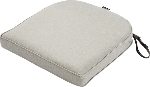 Classic Accessories Montlake - Cojín redondo de espuma con funda extraíble, Gris Heather