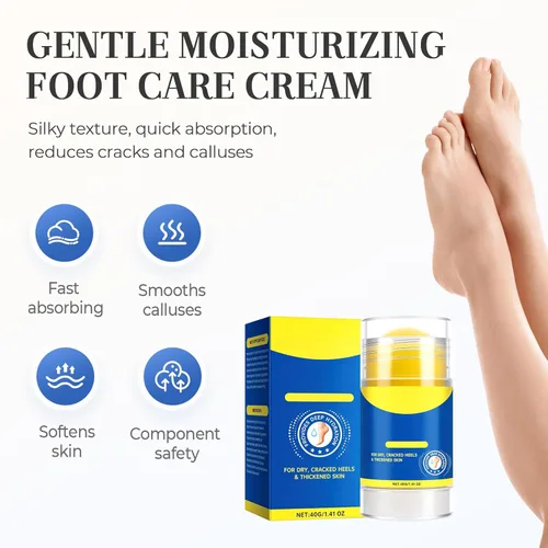 Miniatura 4 de Cecurpo 3 piezas 60% urea crema hidratante y anti-agrietamiento para pies, 2025 crema hidratante mejorada y alivia la sequedad y las grietas