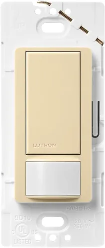 Miniatura 32 de Lutron Maestro Interruptor de luz con sensor de movimiento para interiores para baño, garaje, lavandería, cualquier bombilla, sensor de ocupación