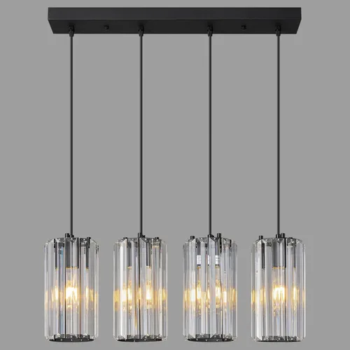 Miniatura 34 de Iluminación colgante dorada moderna mini candelabros de cristal, lámpara colgante ajustable para cocina, isla, comedor, pasillo, dormitorio