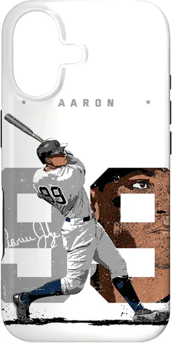 Aaron Judge Number Portrait Baj New York MLBPA - Carcasa para iPhone 17