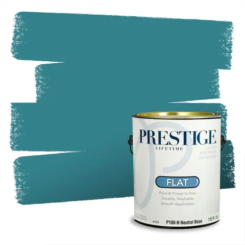 Miniatura 1428 de Pintura Exterior + imprimación PRESTIGE, todo-en-uno, 1 galón, acabado mate, color comparable al Valspar* Royal Gray* VS151-Gris real