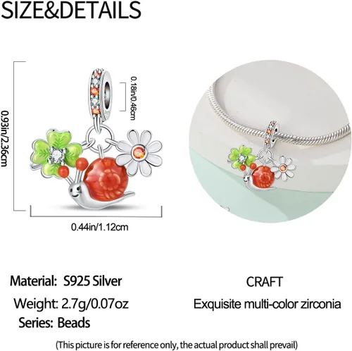 Miniatura 15 de LIGHTDOG Abalorios de plata de ley 925 para pulseras Pandora, collares para mujer, cuentas colgantes, cuentas de joyería, regalos para mujeres