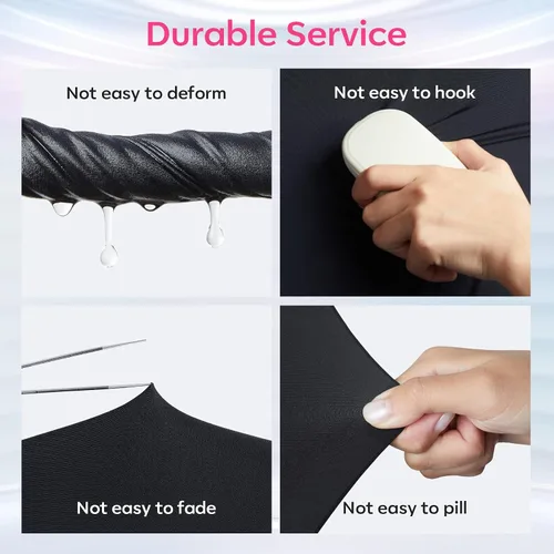 Miniatura 8 de modelones Guantes UV para Manicuras de Gel, Guantes Profesionales de Protección Anti UV UPF99+ para Lámpara de Uñas de Gel (Negro)