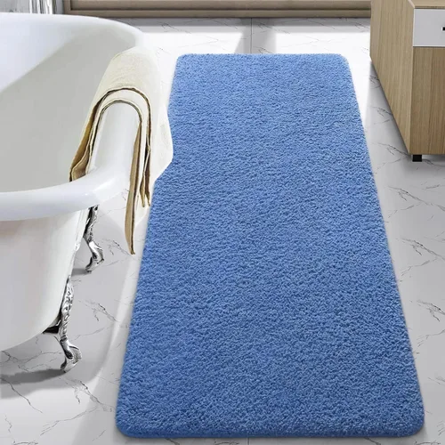 Miniatura 40 de LOCHAS - Tapete de baño de 24x70 pulgadas, suave, grueso y absorbente, hecho de microfibra, para el baño, lavable a máquina, tapete antideslizante