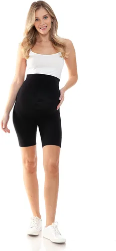 Miniatura 8 de Leggings Depot Ropa de maternidad sin costuras para mujer, ropa interior de embarazo a medio muslo, soporte para el vientre, evita rozaduras, S-XL