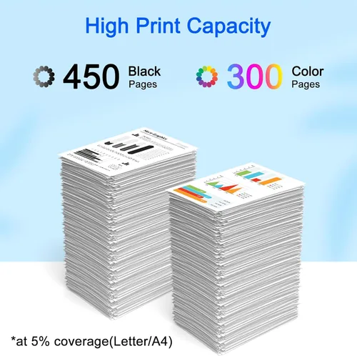 Miniatura 3 de Cartucho de tinta remanufacturado de alto rendimiento compatible con impresora HP 65XL 65 XL 65BXL N9K04AN Envy 5052 5055 5058 Deskjet 2624 2652