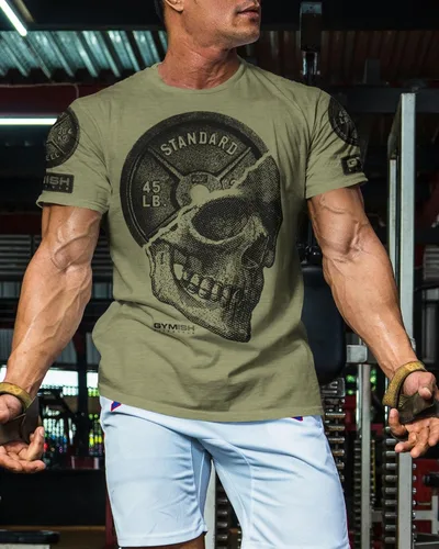 Miniatura 3 de Gymish Lifestyle Camiseta divertida de entrenamiento para hombre, gimnasio de peso muerto, camiseta motivacional para levantamiento de pesas