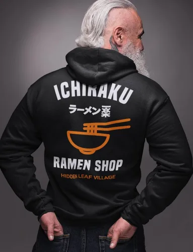 Miniatura 4 de Ripple Junction Naruto Shippuden Ichiraku Ramen Shop Anime - Sudadera de forro polar con cremallera para adultos, con licencia