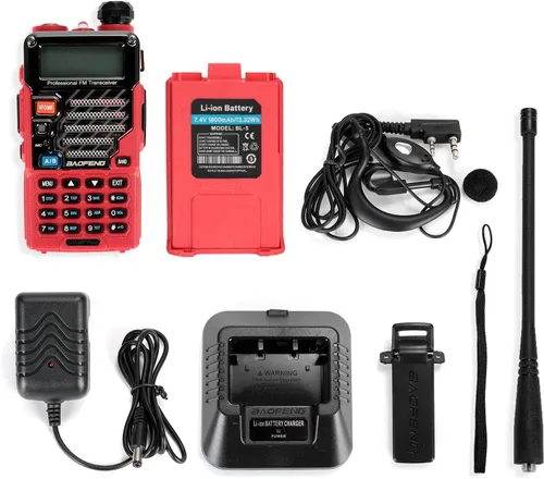 Miniatura 6 de BAOFENG UV-5R+ Plus Radio bidireccional, largo alcance para adultos, recargable con auricular, walkie talkie para exteriores, 144-148 420-450 MHz