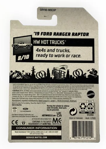 Miniatura 2 de Hot Wheels 2021, Ford Ranger Raptor Green '19, HW Hot Trucks 8/10, 236/250