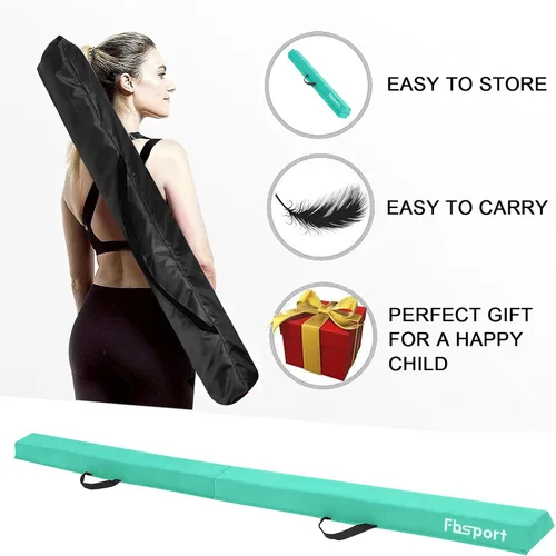 Miniatura 6 de FBSPORT - Barra de equilibrio plegable de 8 pies, 9 pies, 9.5 pies; viga de gimnasia de espuma, viga de equilibrio plegable para niños y adultos