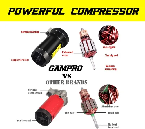 Miniatura 5 de GAMPRO Bocina de aire para camión, barcos, coche para 12 V, 150 db, kit de bocinas de tren súper ruidosas con soporte